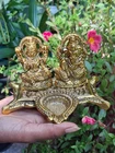 Lovely Laxmi Ganesha Metal Statue Idol Murti Diya Showpiece Gift Religious 175g
