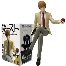 Death Note L Lawliet Noodle Stopper Figure Sitting With Red Apple PVC