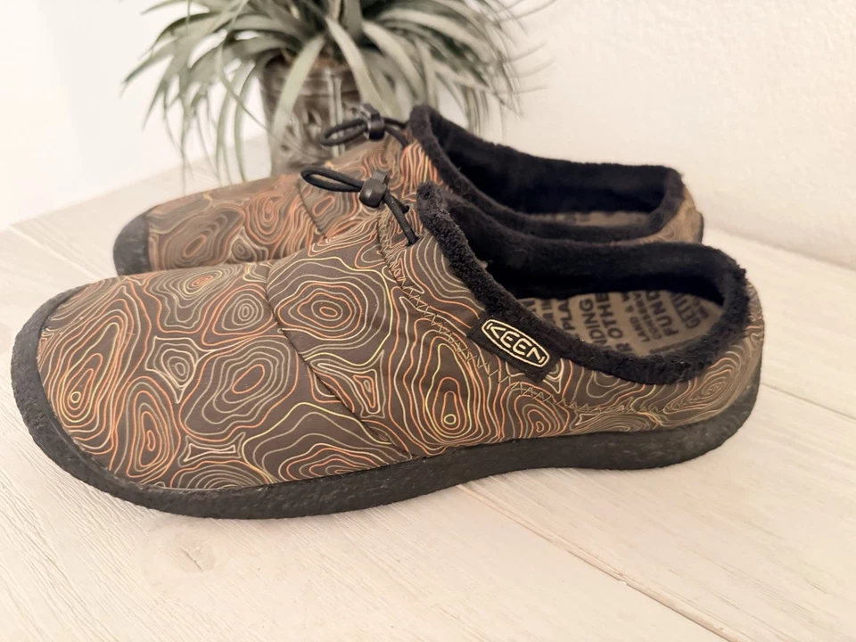 Keen Howser III Slides Hombres Talla 11.5 Zapatos Sin Cordones Bungee Cinch Exterior Camuflaje Remolino Foto 2 de 4