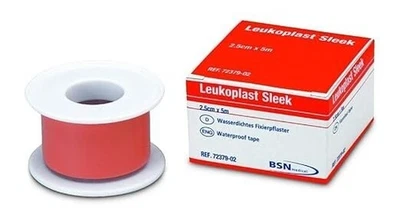 Leukoplast Sleek Tape 2.5cm x 5m (3 packs) - New Stock - Free P&P - Image 1 of 2