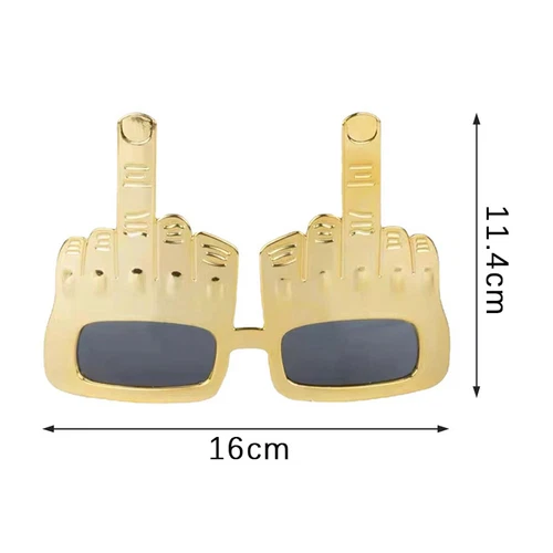 Creative Vertical Middle Finger Party Glasses Decoration Props Funny Sunglass vi - Picture 3 of 11