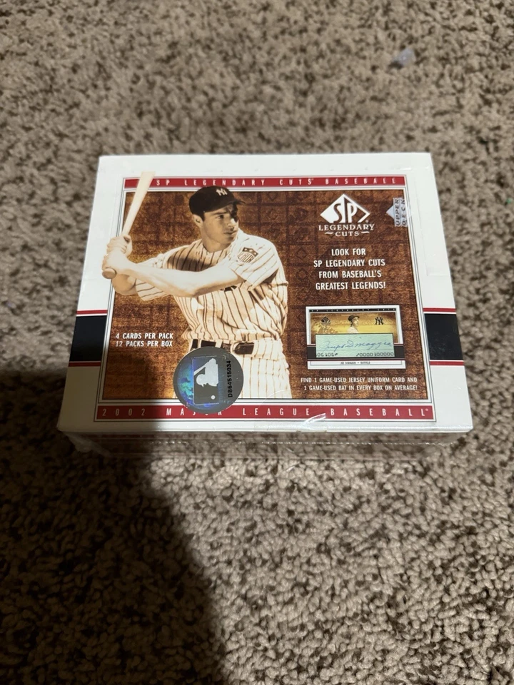 2002 Upper Deck SP LEGENDARY CUTS Baseball Unopened Factory Sealed BOX RARE M250 - Image 2 of 4