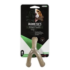 Bonetics Wishbone Dog Chew Toy Dog Toy For Dogs Up To 45 Lbs. - Wood Flavor