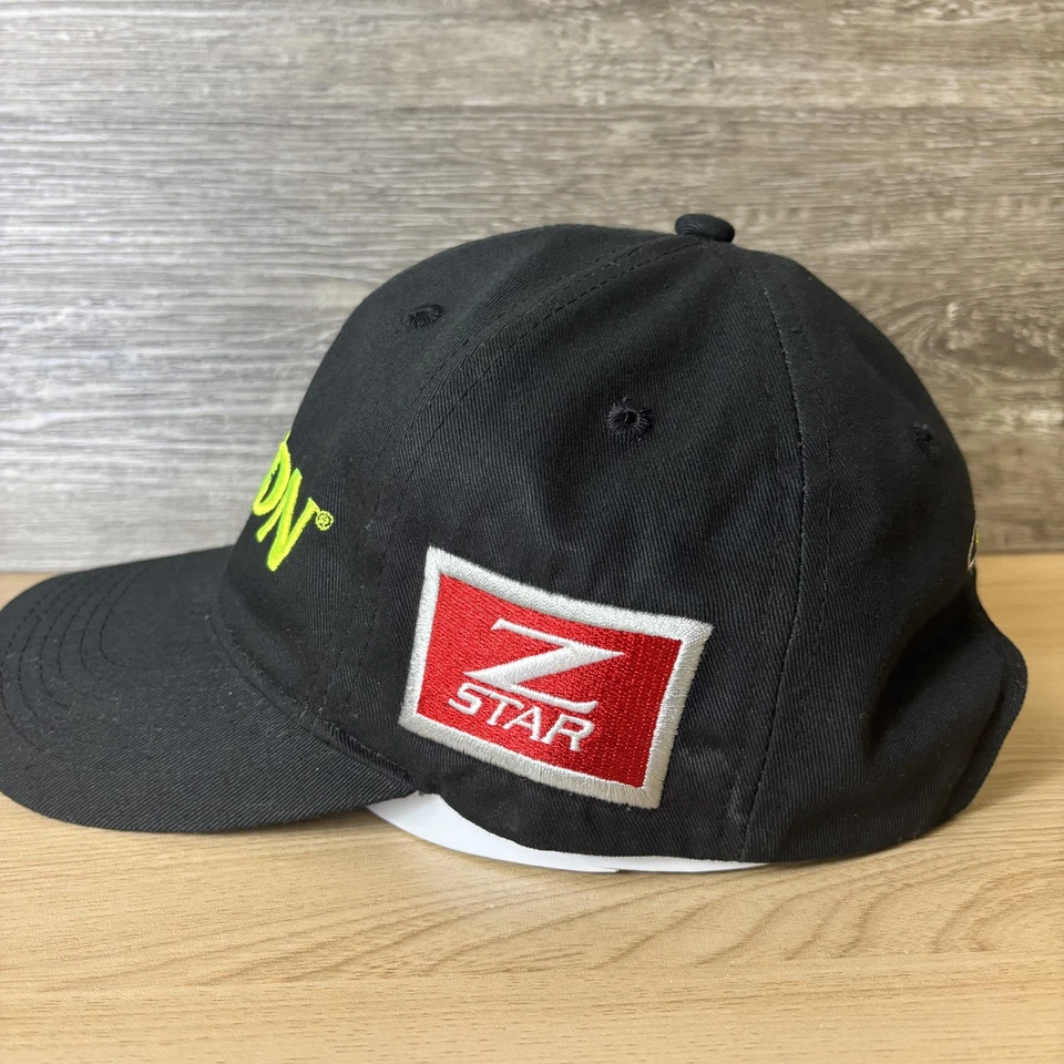 Srixon Hat Cap Snap Back Black Cotton Z Star Tour Yellow Golf Adjustable Mens - Image 4 of 4