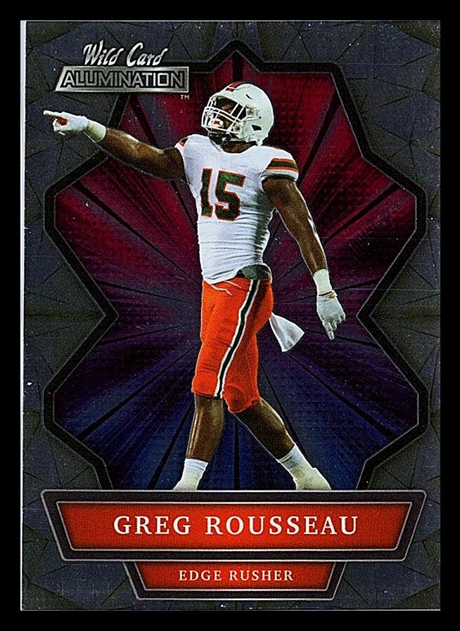 2021 Wild Card Alumination #ABC-19 Gregory Rousseau