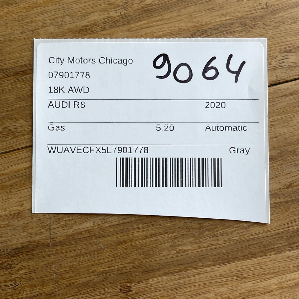 Juego de 3 alfombrillas insertables compartimento para guantes Audi R8 2018-2023 OEM Foto 2 de 4