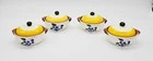 Stangl Blueberry Set of 4 Individual Covered Casseroles Bowls Lug Handles Vintag