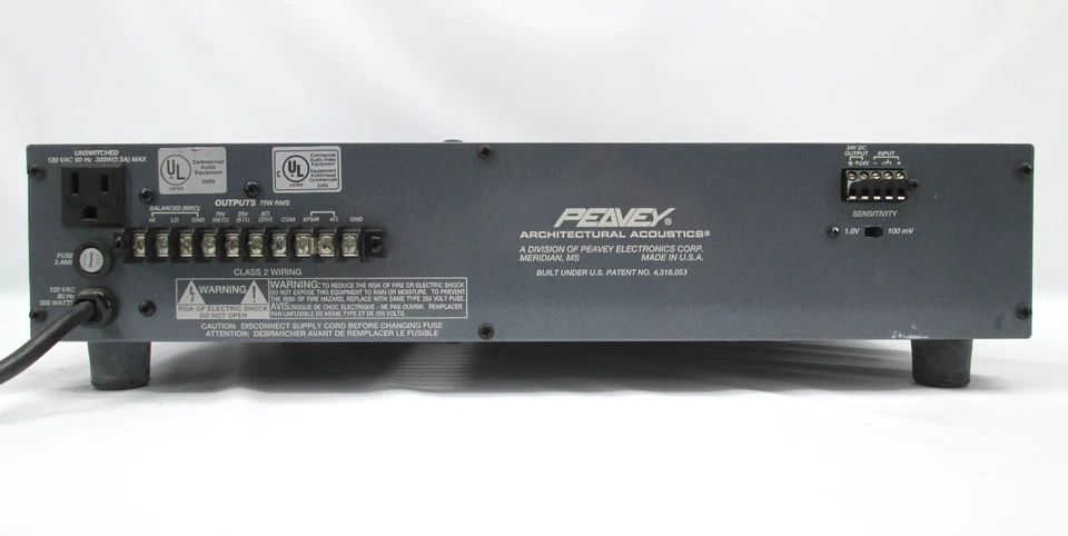 PEAVEY IPA 75T II Industrial Power Amplifier IPA75T-II #73 - Image 3 of 3