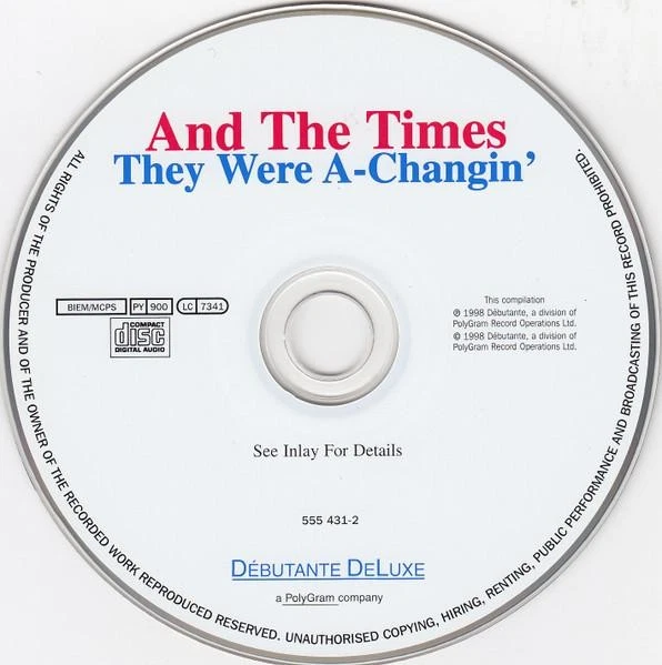 Various Artists And the Times They Were A-Changin' CD UK Débutante 1998 5554312 - Bild 3 von 4