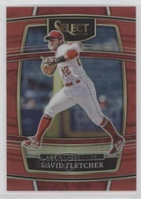 2022 Panini Select Concourse Red Prizm /199 David Fletcher #65