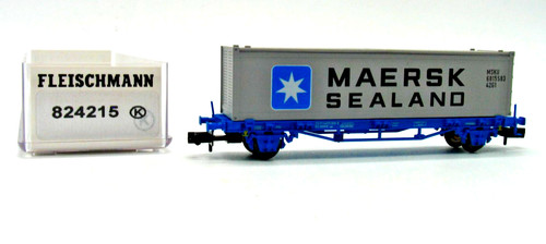 Fleischmann N 824215 K  Containertragwagen  MAERSK SEALAND  OVP  QL220 | Condition: Gebraucht