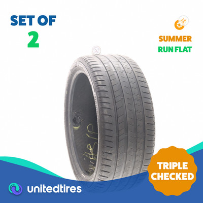 Set of (2) Used 275/35R21 Bridgestone Alenza 001 RFT 103Y - 5.5/32