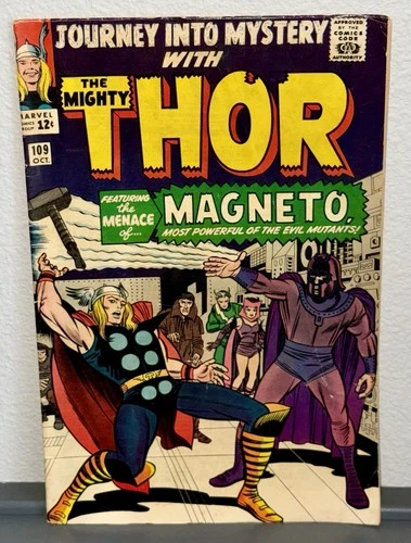 VINTAGE 1964 Marvel Comics THE MIGHTY THOR (Vol. 1 No. 109) Menace of MAGNETO