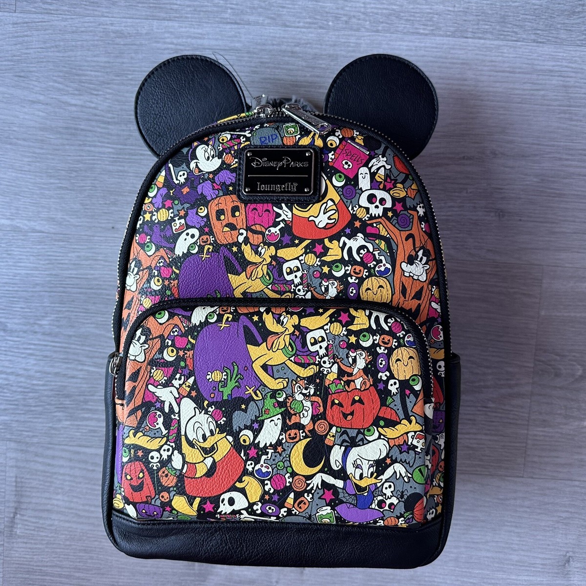 Loungefly Disney Halloween  Mickey and friends  Colorful Character Backpack Loungefly Mickey and Friends Halloween Backpack - New | eBay main image 2