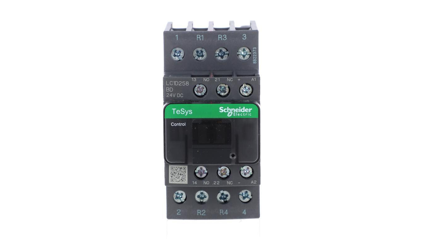 TeSys Deca Power Contactor 25A 2Z 2R 24V DC 1Z 1R LC1D258BD /T2UK