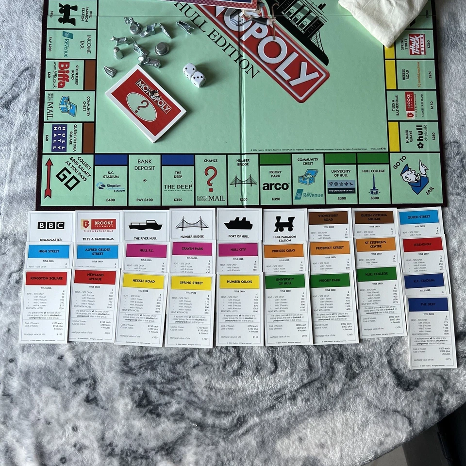 Monopoly Hull Edition Winning Moves 2004 Limited Edition Board Game Complete Fun - Image 4 of 4