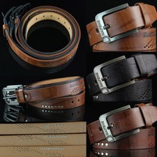 Punk Pin Waistband Casual Leather Men Rivet Buckle Classic Fashion Belt Vintage  