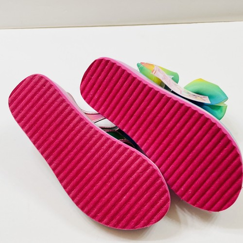 JOJO SIWA Girls Rainbow Bow Sandals Shoes Size 4 NEW - Picture 5 of 5