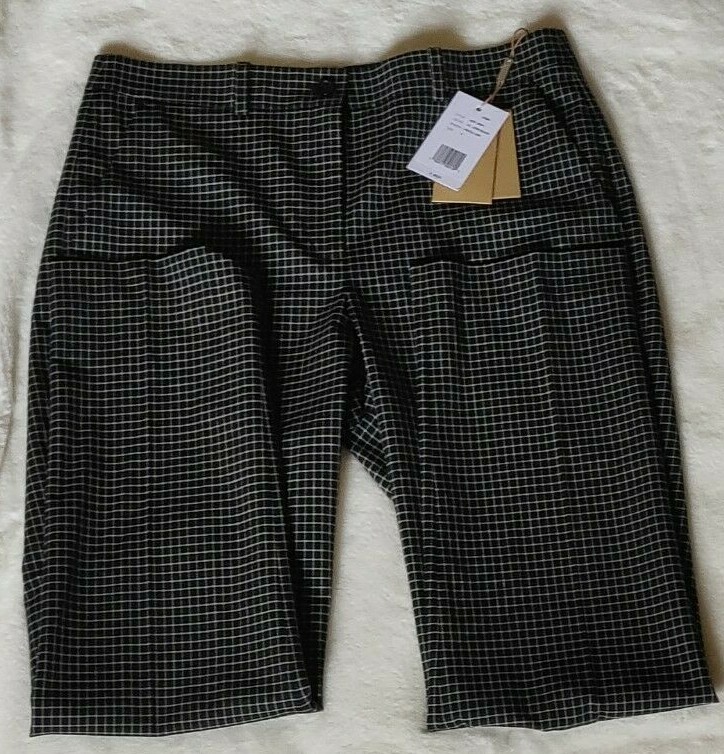 Michael Kors Collection Grid Plaid Samantha Silk Cropped Ankle Work Pants Size 8 image 9
