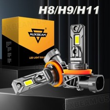 AUXBEAM H11 H9 LED Headlight Bulbs Hi/Low Beam 28000LM 6500K Bright White Canbus