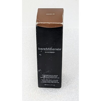 BareMinerals BarePro Performance Wear Liquid Foundation SPF 20 Cocoa 30 1oz