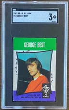 1967 1968 George Best A & BC Gum Card SGC 3 Manchester United Northern Ireland