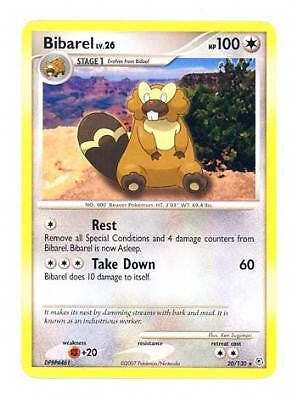 Pokemon Diamond & Pearl  20/130 Rare Card - Bibarel