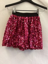 The Children's Place pink and black sequined Pull On skirt Girls Sz 10/12