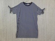 ASOS Maternity Shirt Dress Size 14 Striped With Bow Sleeve