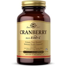 Solgar Cranberry Plus Ester-C, Urinary Tract Health, 60 Vegetable Capsules