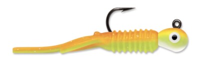 2 packs VMC Pro Series Nymph Jig Ultra Glow 1/50 OZ Orange Chartreuse Glow