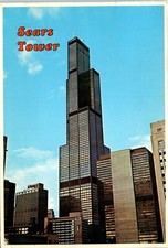Sears Tower at 110 Stories and 1450 ft. Tall, Chicago, Illinois Postcard
