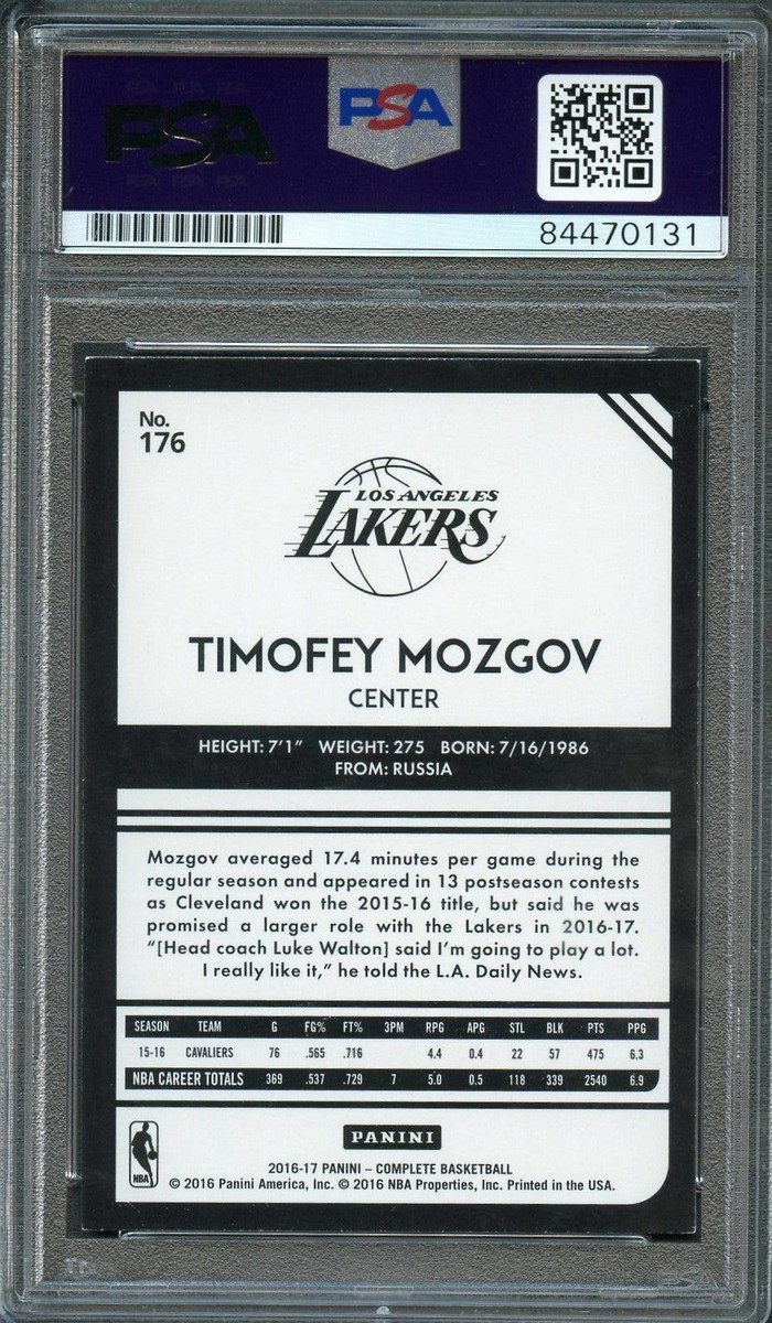 La Estrella Rusa Timofey Mozgov HA10 Diciembre 2016