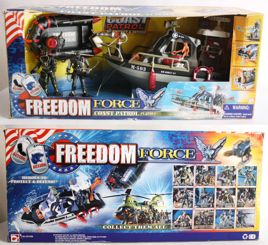 VERY RARE CHAP MEI FREEDOM FORCE COAST PATROL PLAYSET NAVY SEALS