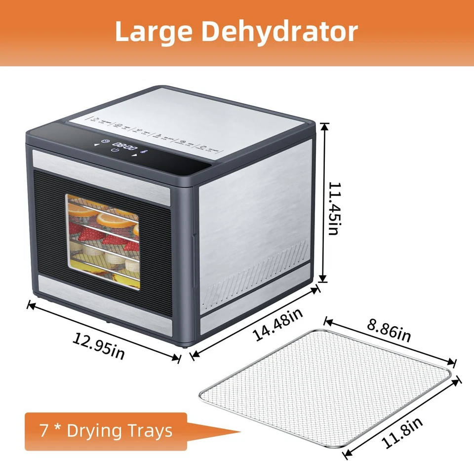 Máquina desidratadora de alimentos para carne espasmódica: secador de alimentos de aço inoxidável para carne - D - Imagem 3 de 4