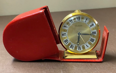 Vintage Bucherer 8 Day Windup Travel Alarm Clock | eBay