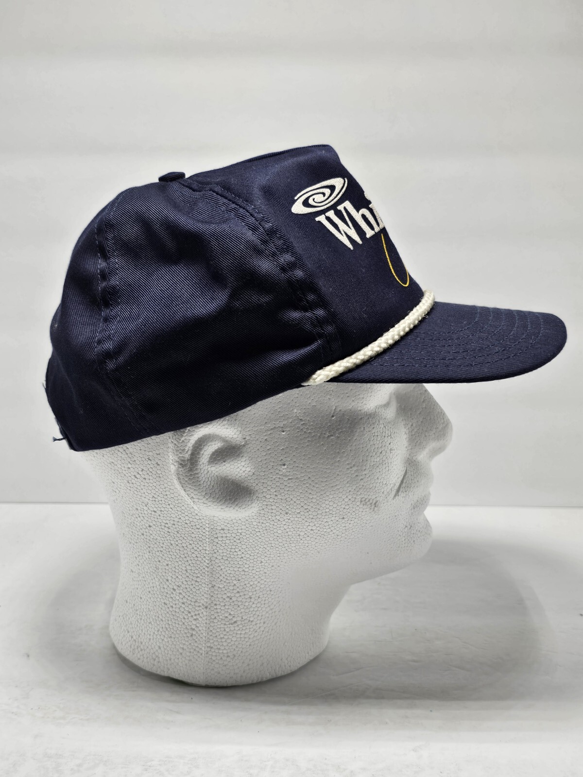 Vintage Whirlpool Corp Hat Blue Trucker Rope Made in USA Adjustable Park Ave TN