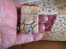 Vintage Unmarked Cigarette Lighter Rattle Snake Cover 