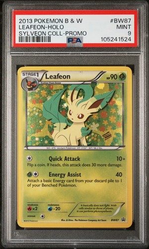 Leafeon graded PSA 9 for sale on eBay