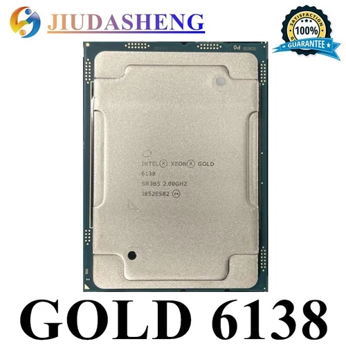 Intel Xeon Gold 6138 SR3B5 CPU Processor 2.00GHz 20-Core 40threads 125W LGA3647