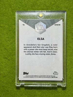 ELSA from FROZEN Disney 100 REFRACTOR CARD 2023 Topps Chrome