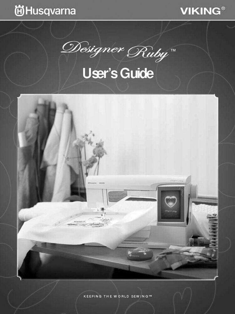 Husqvarna Viking Designer Ruby User Owners Manual Reprint