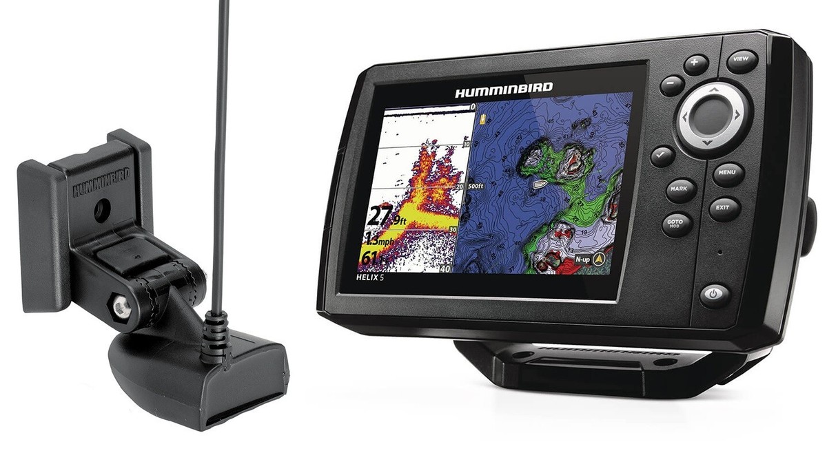 Humminbird HELIX 5 Fishfinder Dual CHIRP GPS G3 & Transducer Humminbird HELIX 5 Fishfinder Dual CHIRP GPS G3 & Transducer