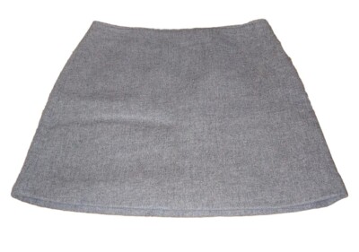 Club Monaco Wool Mini Centi Skirt Woman L/14 Beige Preppy Academia Old Money Y2k