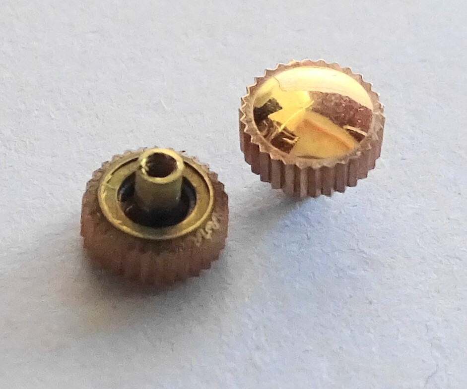 Couronne Remontoir De Montre Plaquée Or Rosé Diamètre 4.90 Mm étanche - Neuf Sans étiquette