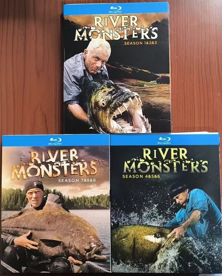 River Monsters Temporada 1-9 Serie de TV 9 Discos Todas las Regiones Caja Set Nuevo Foto 2 de 2