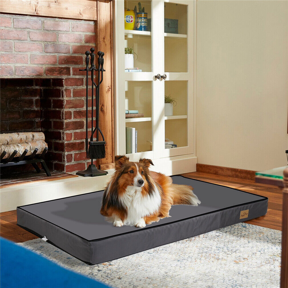 LXXL Large Flat Dog Bed Pet Crate Cushion Mattress w Removable Cover
