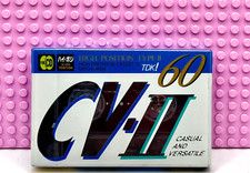 TDK  CV II   60   TYPE II   1991  JAPAN  BLANK CASSETTE TAPE (1) (SEALED)