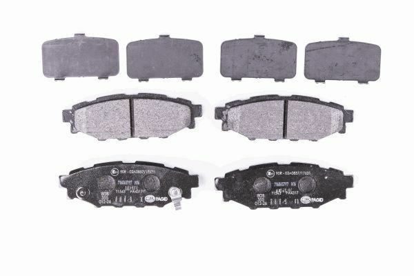Hella 8DB 355 012-261 Bremsbelagsatz, Scheibenbremse Passend FüR Subaru Toyota-image