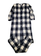 Vintage Givenchy Check Plaid Mohair Wool Coat & Scarf Long Womens Trench Size 10